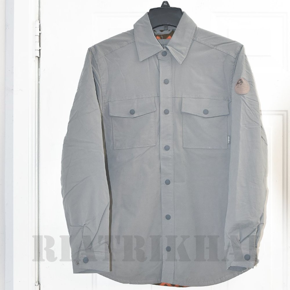 GRAY NWT Eddie Bauer Men’s Fleece Lined Jacket - Picture 3 of 11